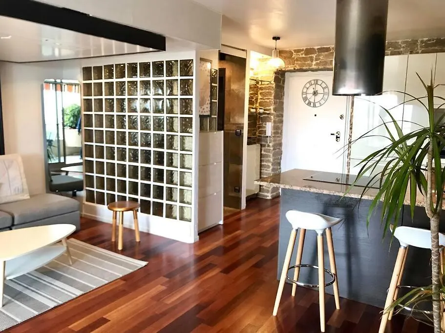 Nice Ouest- Studio Vue Mer Garage Piscine Wifi Fransa
