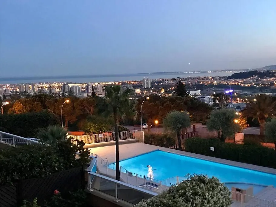 Nice Ouest- Studio Vue Mer Garage Piscine Wifi Daire